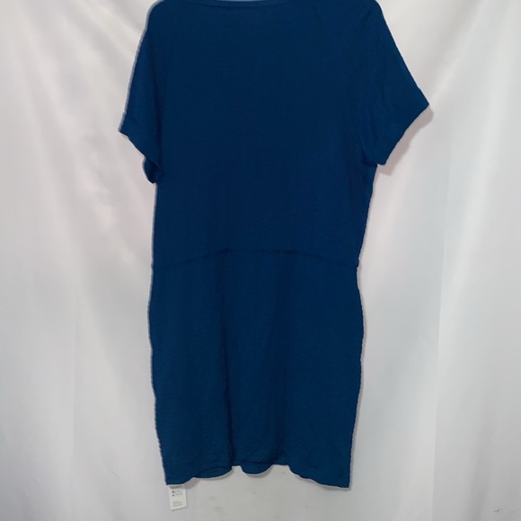 NWT Cupshe WO SIZE LARGE ROYAL Blue Short Sleeve Dress CASUAL DRAWSTRING WAIST - Picture 13 of 13